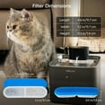 thumbnail image 6 of BELLA & PAL 4 Pack Pet Fountain Replacement Filters, Multiple Filtration for 142oz/4.2L Wireless Pet Water Fountain Filter, 2 Months Set of Replacement Filters, 6 of 8
