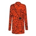 thumbnail image 5 of Look！Idoravan Lightweight Cardigans for Women Women's Fashion Printed Long Sleeved Cardigan Jacket Orange L, 5 of 6