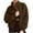 Brown, variant on Womens Fleece Zip up Jacket Comfy Warm Fuzzy Casual Outerwear Long Sleeve Going Out Tops Fall Winter Fashion Cropped Coats with Pockets