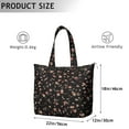 thumbnail image 4 of Flower Women's Large Weekend Travel Bag Moving Canvas Handbag Thick Double Layer Beach Weekend Travel Unisex Hospital Maternity Delivery with Toiletry Waterproof, 4 of 5