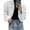 White, variant on Men's Long Sleeve Buttons Up Crop Shirt Jackets Casual Thin Coats