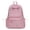 Pink Backpack, variant on School Backpack with Embroidered Letters, Music Themed School Backpack with Zipper, Spacious Backpack for Travel Work, Blue