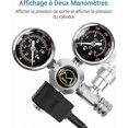 thumbnail image 3 of Aquarium CO2 Regulator with 12V Adapter, Aquarium Pressure Reducer, Dual Pressure Gauge Includes Bubble Counter and Check Valve, W21.8 Interface, 3 of 5