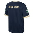 thumbnail image 3 of Men's Colosseum  Navy Notre Dame Fighting Irish Nothing But The Hits Football Jersey, 3 of 3