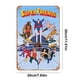 thumbnail image 4 of Chapa Metal Vintage Super Friends Pintura Hierro Rectangular Artística 20x30cm, 4 of 9