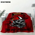 thumbnail image 5 of 1pc Tampa Bay Team Spirit Throw Blanket - Red, Black, White, and Orange Bucs Colors - Soft Flannel Couch Bedspread for Game Day, Home, Office, Travel - Perfect Gift for  Fans - Official Decor with S, 5 of 9