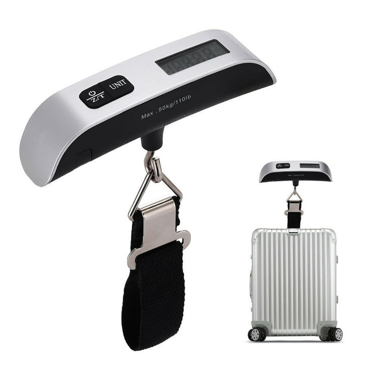SHANJE Luggage Weight Scale for Suitcases 110 Lbs Travel Accessories High  Precision Travel Digital Hanging Scales 50kg Black