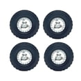 thumbnail image 1 of Juego de 4 ruedas y neumáticos de coche RC perfecl para MN82 D90 D91 D96 99S 1/12 1/16 Plata, 1 of 8