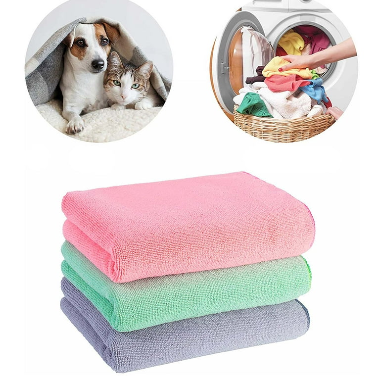 Quick-drying Pet Towel Bath Absorbent Towel Soft Lint-free Dogs Cats Bath  Towels Absorbent Small ThickTowel Special Pet Products