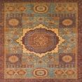 thumbnail image 1 of Ahgly Company Indoor Square Abstract Red Oriental Area Rugs, 4' Square, 1 of 6