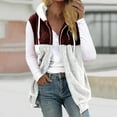 thumbnail image 2 of HAiming Women's Fleece Vest Winter Sleeveless Zip up Padded Hooded Warm Jacket Plus Size Casual Outwear with Pocket, 2 of 5
