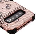 thumbnail image 3 of MyBat Natural Tuff Hybrid Case for Samsung Galaxy S10 (6.1") - Rose Gold/Black Lace, 3 of 7