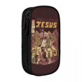 thumbnail image 1 of Jurassic Jesus Monster Trousse de Crayons Rétro Jeux Amusants Trousse de Crayons Étudiant Grand Rangement Bureau, 1 of 4