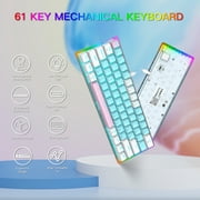 E-YOOSO 60% Mechanical Keyboard, Red Switch Gaming Wired Keyboard with RGB Backlit, Ultra-Compact 60 Percent Computer Keyboard for Windows, Mac OS