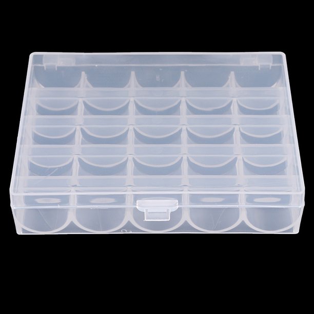 25/36 Bobinas Máquina De Coser Vacía Caja Organizador De Almacenamiento mx