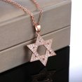 thumbnail image 3 of Star Shape Women Necklace Pendant Romantic 14k Rose Gold Plated Jewelry Gift, 3 of 7