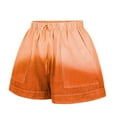 thumbnail image 4 of JINMGG Shorts for Women Clearance $5 Womens Comfy Summer Tie-Dye Shorts Drawstring Elastic Waist Pockets Casual Pants Orange S, 4 of 6