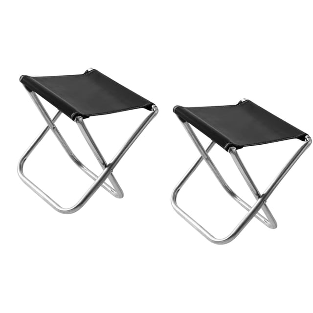 2 piezas Taburaces de campamento plegables asiento de pesca resistente al aire libre al aire libre Portable para dibujar jardinería de senderismo en