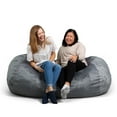 Big Joe Fuf Media Lounger Foam Filled Bean Bag Chair with Removable
