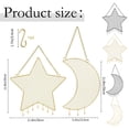 thumbnail image 2 of A Home Jewelry Storage Rack Earring Wall Holder Hanging Jewelry Storage Organizer Metal Grid Star and Moon Shape Jewelry Rack for Ladies And Girls, 2 of 7