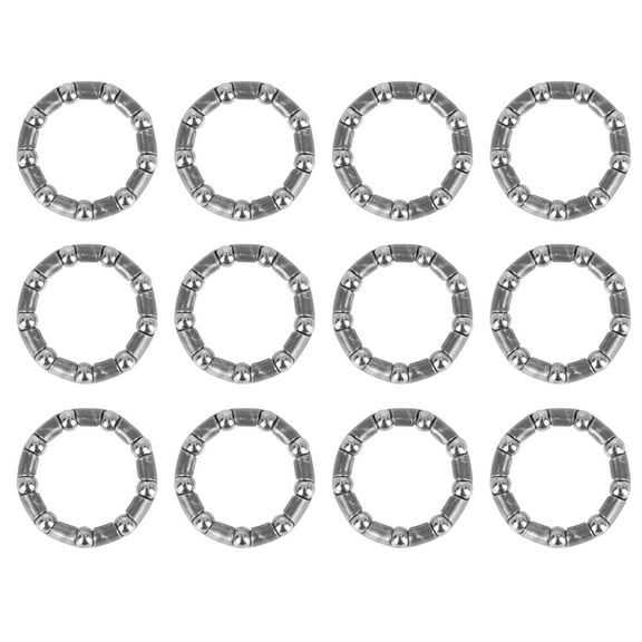 REGALWOVEN 12pcs 31mm x 9 Ball Bearing Cages Crank Bicycle Bearings Mid Axle Wheel Bearing Retainer