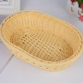 thumbnail image 3 of Clearance!Handmade Woven Storage Boxes Bread Fruit Food Breakfast Display Boxes Snack Bread Table Organizer Basket Kitchen Supplies, 3 of 5