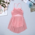 thumbnail image 3 of Aiihoo Girls Ballet Dance Lyrical Dress Cross Back Leotard Skirt Modern Contemporary Dancewear Pearl Pink 16, 3 of 7