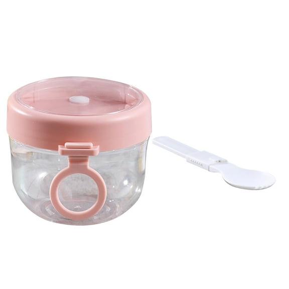 CRILSTYLEO Clear Serving Bowls Pc Pink For Office Workers 1 Set 4.3x3.7in