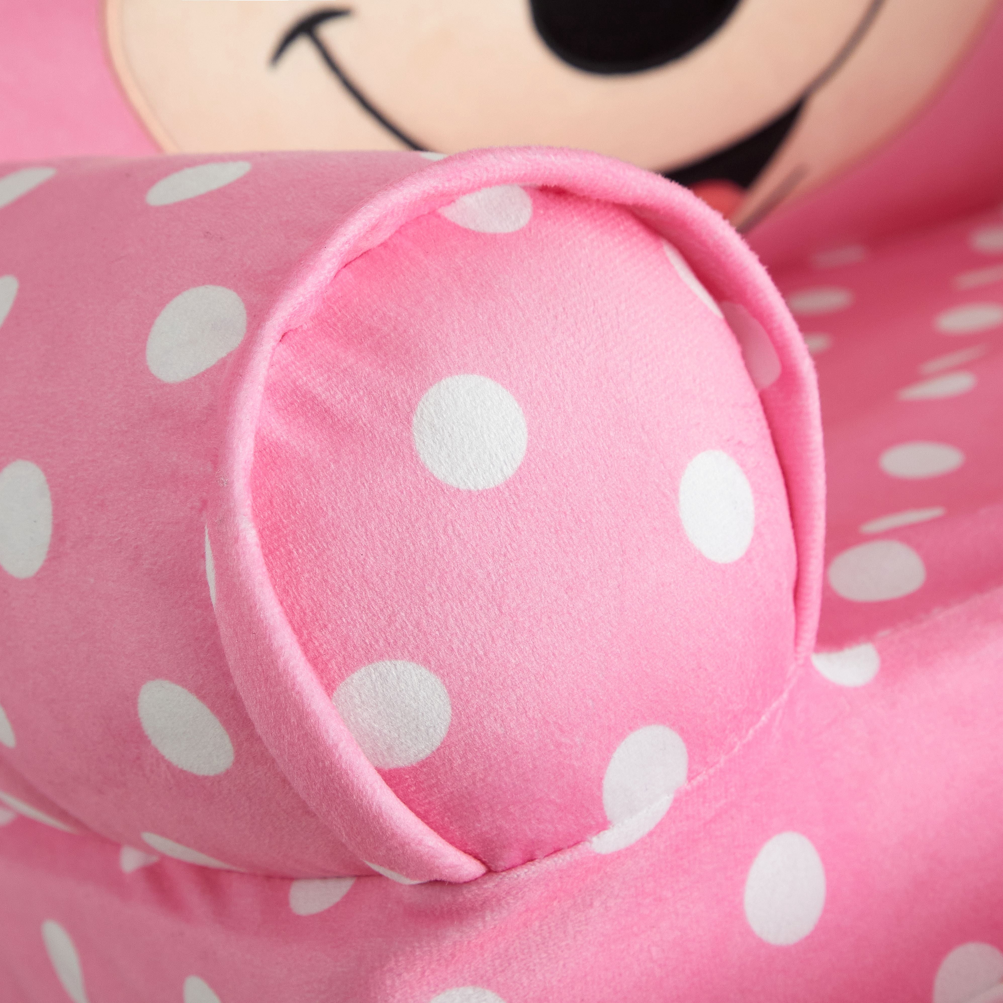 Minnie Mouse 2-in-1 Polyester Flip Out Chair for Kids, Pink