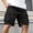 Black, variant on CIAKGIAF Shorts for Men with Pockets Solid Color Casual Workout Athletic Shorts,Army Green Shorts,Size L