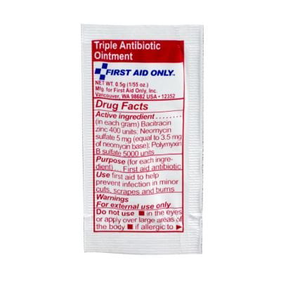 First Aid Ointment, 10PK/BX, Clear (FAE-7021), Sold as 10/BX. Prevent infection and help your body heal minor cuts, scrapes and burns with this antibiotic.., By First Aid