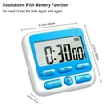 thumbnail image 3 of Janrevotw - Reloj despertador con temporizador y alarma digital grande, soporte magnético con interruptor de encendido y apagado para cocina, juegos, ejercicios y oficina, 3 of 7