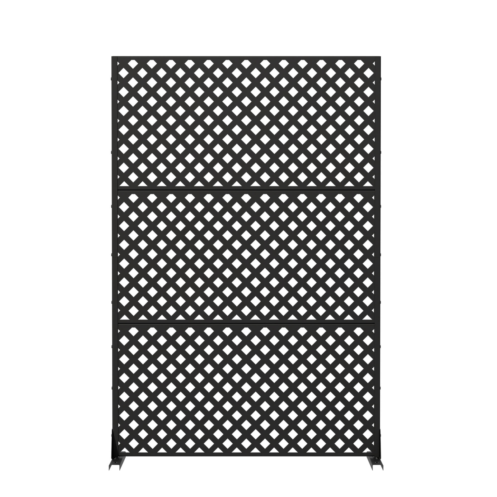 MAYEERTY 3 Panels Outdoor Privacy Screen, Metal Decorative Privacy Fence, Privacy Panel for Patio, Balcony, Backyard, Garden