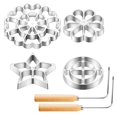 thumbnail image 1 of Set de Cortadores de Galletas Ziliny Roseta Hierro 25 cm Mango 4 Moldes con Formas, 1 of 6