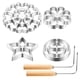 thumbnail image 1 of Set de Cortadores de Galletas Ziliny Roseta Hierro 25 cm Mango 4 Moldes con Formas, 1 of 6