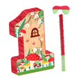 thumbnail image 3 of Piñata número 1, recuerdo de fiesta, diseño creativo de hongo con palo, máscara de ojos, decoración de fiesta para niños, celebración navideña, 3 of 9