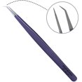 thumbnail image 2 of Tweezers for Eyelash Extension - Long 45° Angular Tip Tweezers - Hand Crafted Surgical Stainless Steel Precision Tweezers (?Metallic Pink Powder Coated), 2 of 6