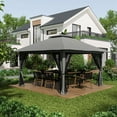 thumbnail image 2 of Outsunny 13'x13' Adjustable Pop Up Canopy w/ Nettings Weight Bags, Grey, 2 of 10