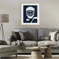 thumbnail image 3 of Stupell Industries Modern Hockey Mask Blue & White Birch Framed Print Under Glass, 17 x 21, by Melody Hogan, 3 of 8