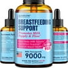 Lactation Supplement Breastfeeding Support Liquid - Breast Milk Supply Increase for Mothers, Organic Drops of Fenugreek Blessed Thistle, 100% Natural 2X Absorption No Alcohol or Sugar