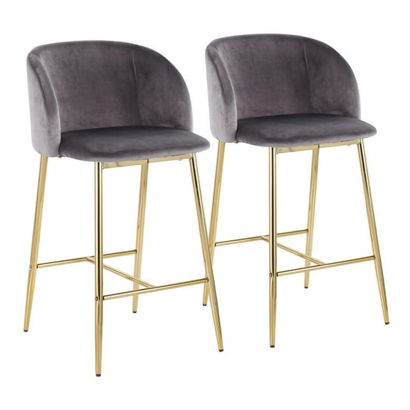 LumiSource Fran Counter Stool - Set of 2