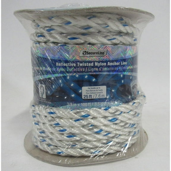SecureLine 3/8-in x 100-ft Twisted Nylon Rope