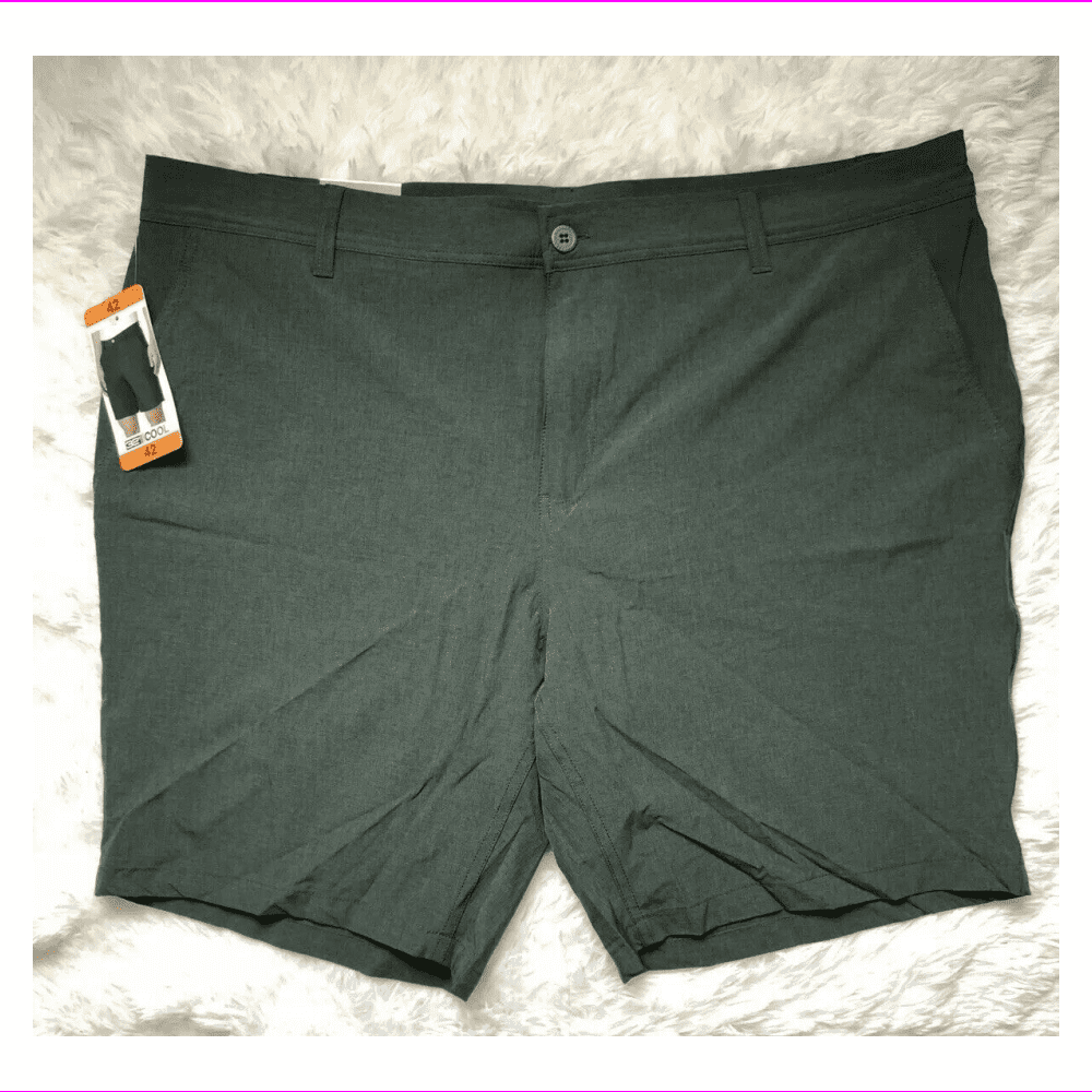 32 Degrees Cool Men's Straight Fit And Button Closure Short 42/Dk ...