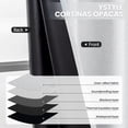 thumbnail image 5 of JIATER Blackout Curtains Set of 2 Panels for Bedroom Living Room 42 x 63 in,Thermal Insulated Room Darkening Curtains with Grommet,White, 5 of 7