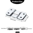 thumbnail image 2 of Support Encastré, Design Robuste et Astucieux en Acier Inoxydable pour Cadre Photo, Ancrages Polyvalents pour Crochet de Cadre Photo Emboîtable et Support de Suspension Robuste, 12 Pcs, 2 of 5