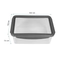 thumbnail image 2 of Hermetico Homecreations Plástico Rectangular Tapa Expandible 1200ml, 2 of 4