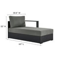 thumbnail image 5 of Tahoe 2-Piece Right-Facing Chaise Sectional Sofa Set in Gray Charcoal, 5 of 7