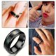 thumbnail image 4 of Anillo de temperatura titanio acero estado de ánimo emoción sentimiento inteligente temperatura sensible anillos para Mujeres Hombres joyería Ropa, zapatos y accesorios Miscelánea Negro 7 # Qarigey AP000743-07, 4 of 6
