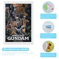 thumbnail image 3 of Diamond Art Kits for Adults - Mobile Suit Gundam Full Drill Diamond Arts for Beginners, Round 5D Paint with Diamonds Gem Art Painting Kits for Home Wall Decor Gifts 8"x12", 3 of 8