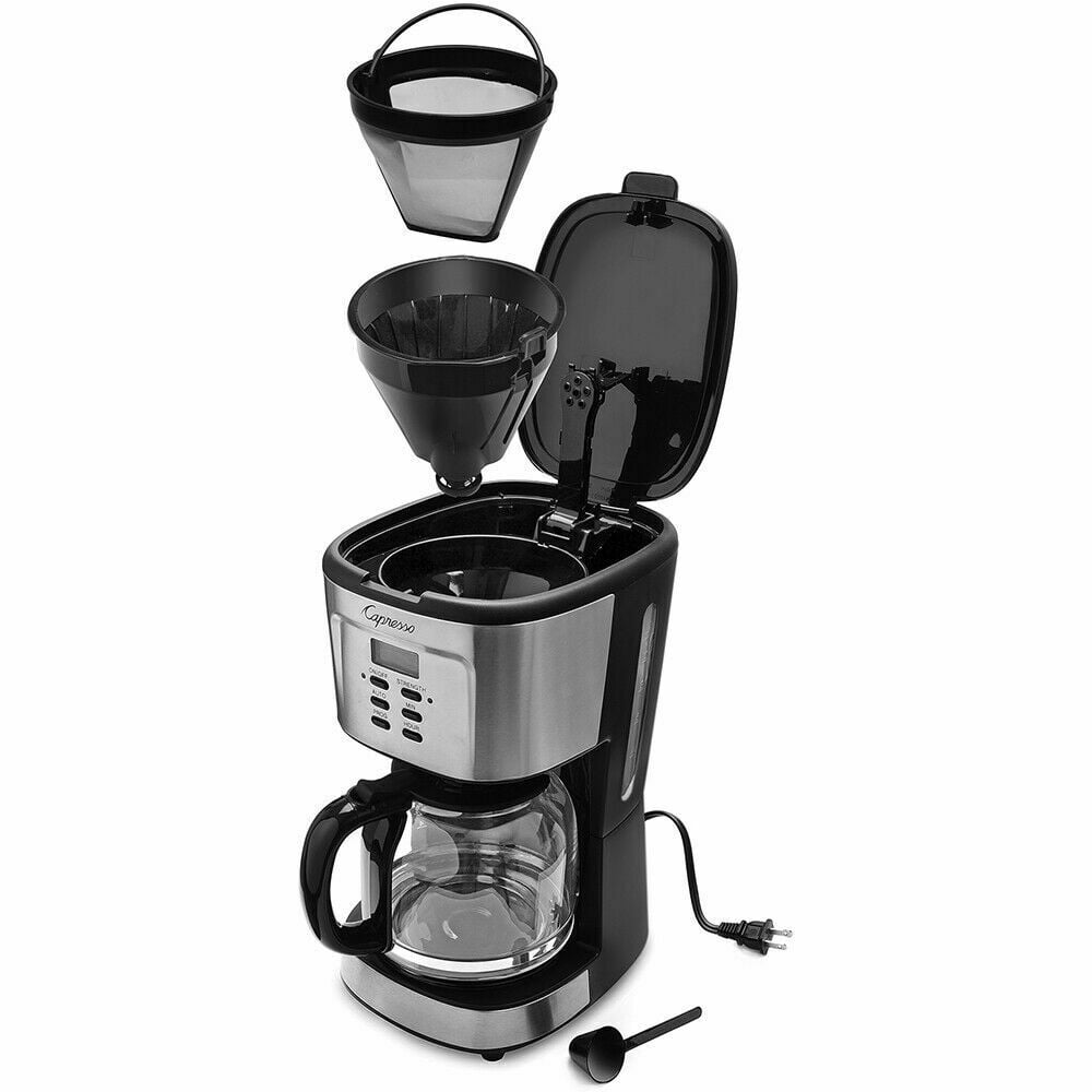 Capresso 12-Cup Programmable Coffee Maker, Stainless Steel
